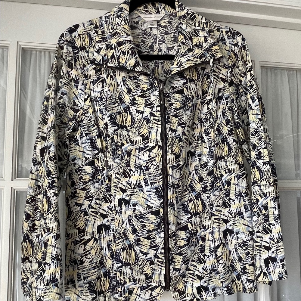 Christopher & Banks Lightweight Zip Jacket, Size M